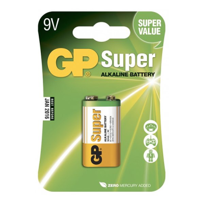 batteri 9V GP Super Alkaline 1-pakning