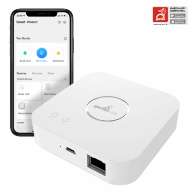 Gardia HUB for smart hus og boligalarm