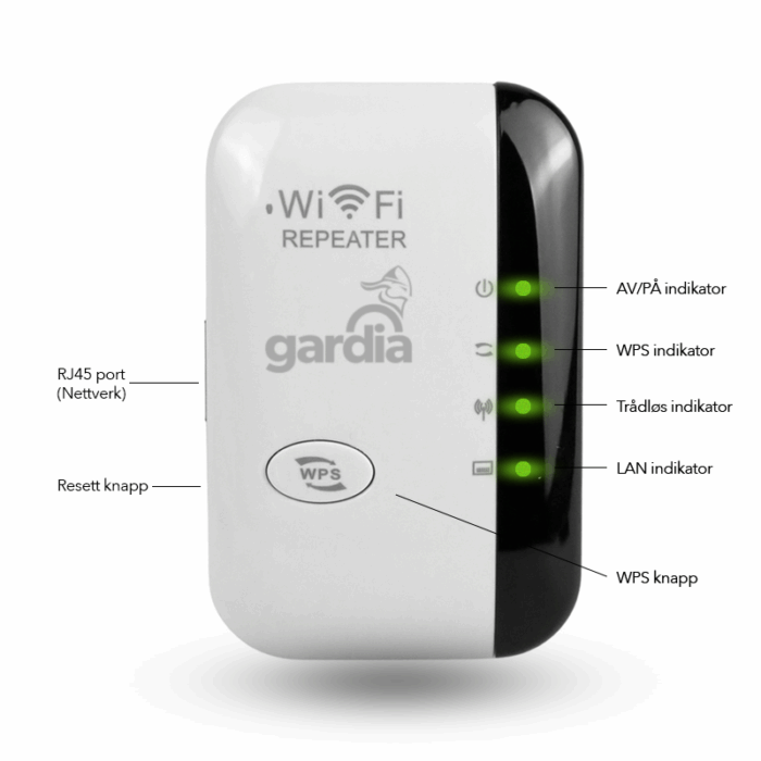 Gardia WiFi repeater 300MB/s - Bilde 2