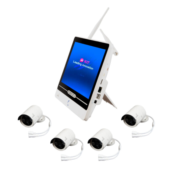 NVR skjerm side med 4 kamera no antennas